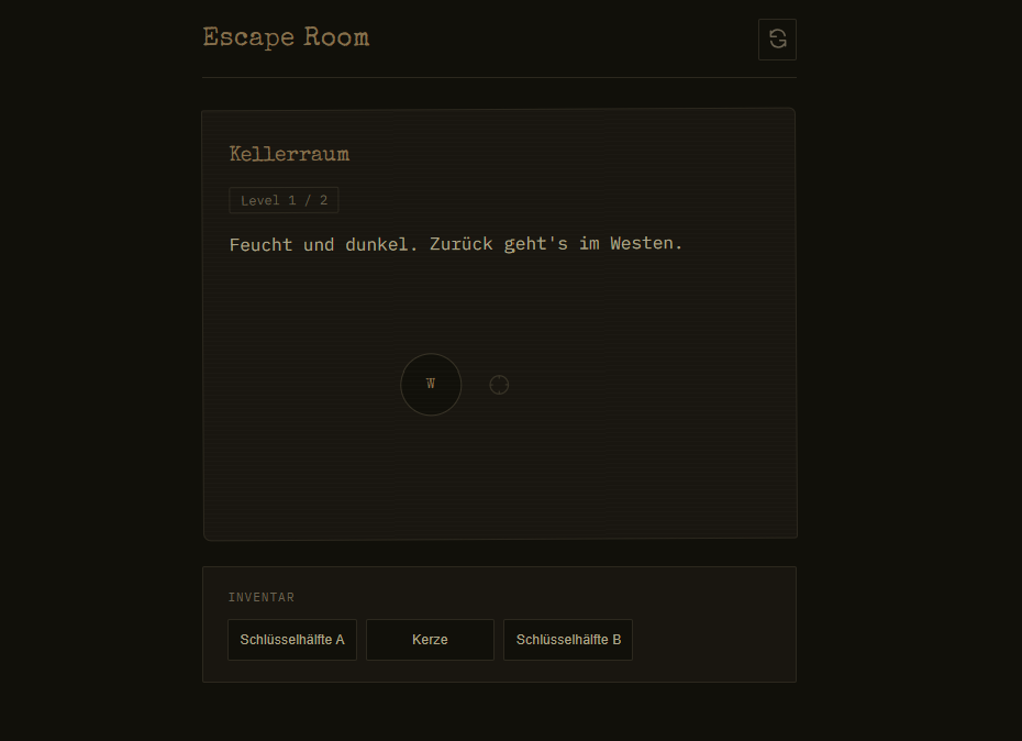 Screenshot Escape Room