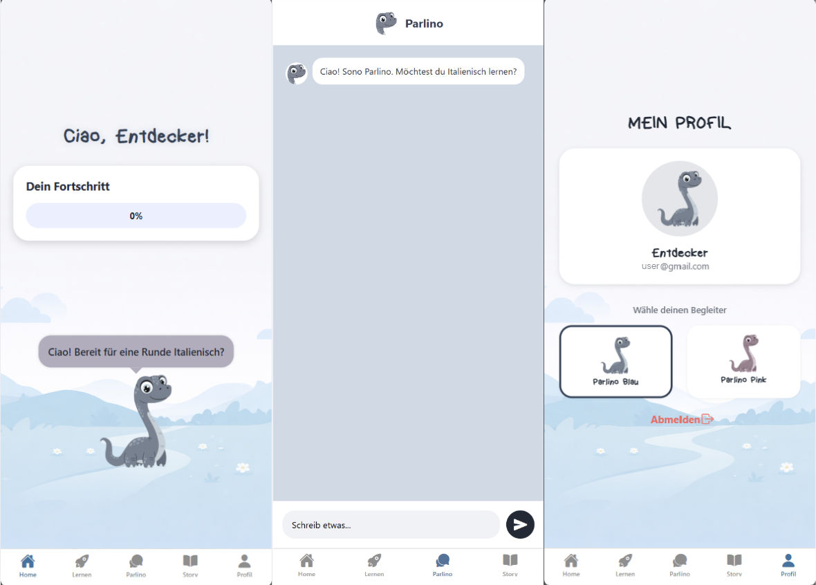 Screenshot Parlino App